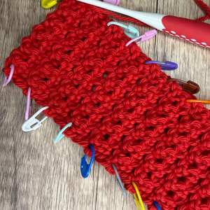 How to crochet the Spellweaver headband textured steps
